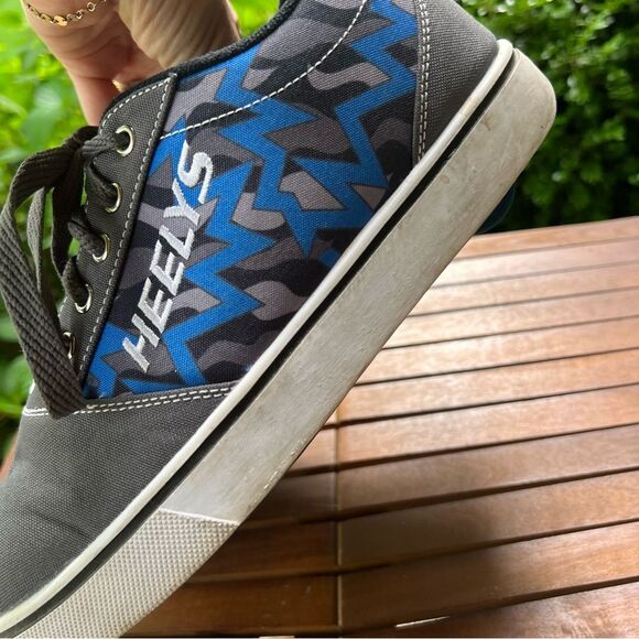 Heely’s size 7 Men’s skate shoes Grey & Blue/Black Camo - Picture 5 of 16